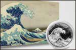 «Большая волна в Канагаве» - памятная и инвестиционная монеты