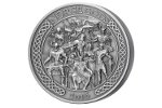 На одной монете изобразили девять скандинавских божеств