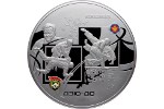 Монета серии «Дзюдо» весит 1 кг серебра