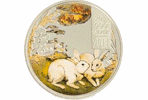 Серия «Лунный календарь» пополнилась кроличьими монетами