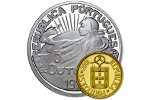 В Португалии отчеканили уникальную монету в честь 100-летия памятной монеты Республики 