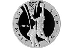 В Казахстане изготовили монету «Баскетбол. Олимпийские игры-2016»