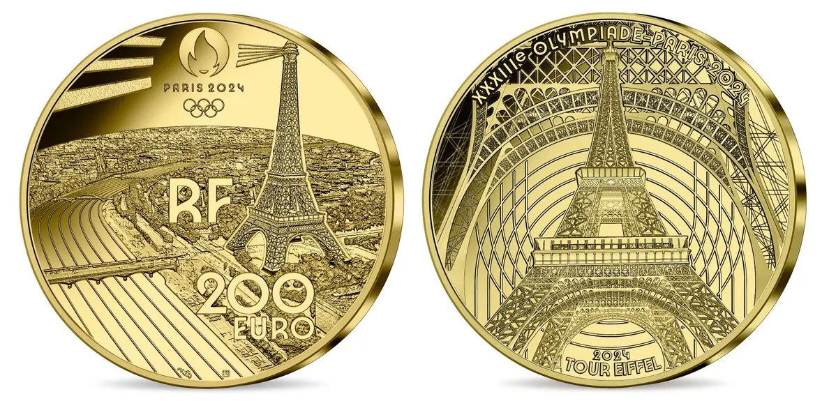 Эйфелева башня предстала на очередных «олимпийских» монетах