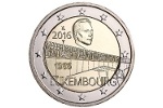 На монете Люксембурга показан Мост великой герцогини Шарлотты