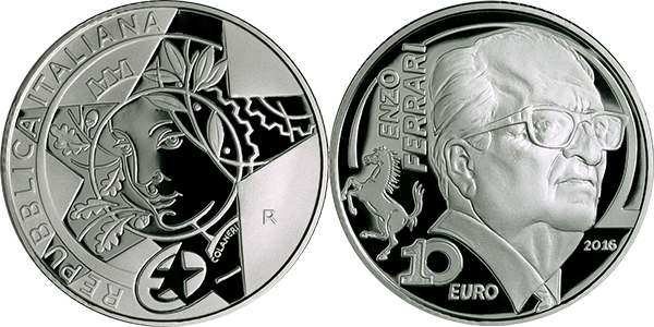 Энцо Феррари – Европейская программа серебряных монет