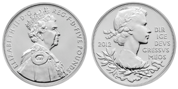 Официальная монета бриллиантового юбилея королевы