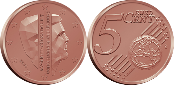 Новые голландские монеты евро, Король Виллем-Александр