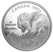 Величественный бизон предстал на памятных монетах Канады