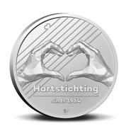 60-летие «Фонда сердца» на памятных медалях. Нидерланды