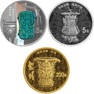 Национальные сокровища на памятных монетах. Китай