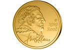 Портрет Хюго Клауса изображен на монетах Бельгии