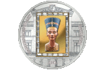 Монета в честь Нефертити состоит из двух частей (номинал - 20 долларов)