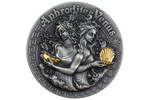 Венера и Афродита выходят из пены на монете Ниуэ
