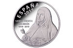 На испанских монетах показан портрет Терезы Авильской 