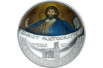 Мозаика «Христос Пантократор» показана на монете из серебра