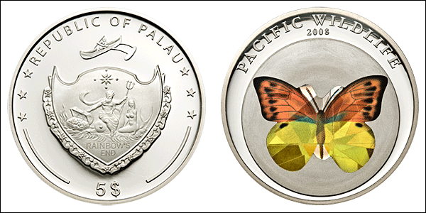 Бабочки Палау. Оранжевая бабочка — Hebomoia Leucippe