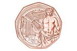 Бог Аполлон на монетах к юбилею Венской филармонии