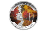 «Осенний экспресс» - красочная монета Канады