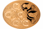 Уникальная золотая монета «Царская семья»