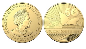 Сиднейская опера попала на золотые и серебряные монеты