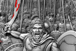 Царь Леонид и его 300 спартанцев против персов