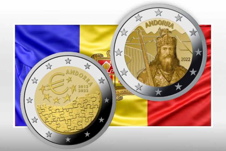 Новые монеты Андорры: 10 лет валютного соглашения с ЕС, Карл!
