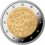 Новые монеты Андорры: 10 лет валютного соглашения с ЕС, Карл!