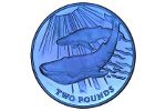 «Синий кит» - монета из синего титана