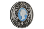 Монета-камея с портретом легендарной королевы 