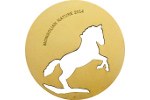 Монета «Монгольская лошадь» выполнена с помощью резки