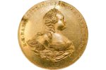 Большая золотая медаль на коронацию Елизаветы Петровны из частной коллекции