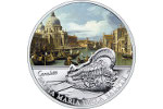 Монета «Собор Санта-Мария делла Салюте» продемонстрирована в Польше