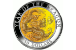Уникальный образец нумизматического искусства – монета с перламутром (50 долларов)