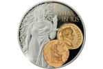 «Ауреус Юстиция» - копия второй древнеримской монеты