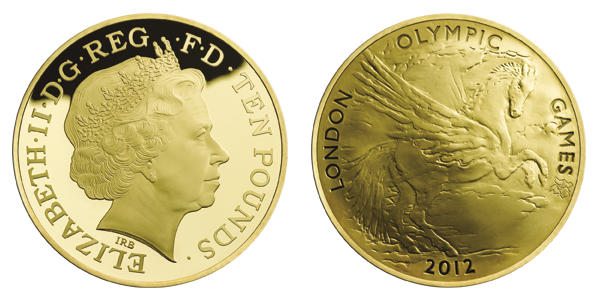 Официальная монета Олимпиады в Лондоне