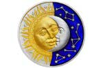 На монетном рынке появились уникальные монеты с изображением Солнца и Луны