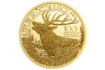Золотая монета «Благородный олень» открыла новую серию монет Австрии