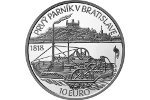 На монете Словакии изображен пароход «Каролина»