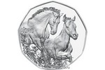 Липицианские лошади на новой монете Австрии 