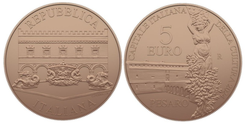 Италия чествует красоту Пезаро на новых памятных монетах