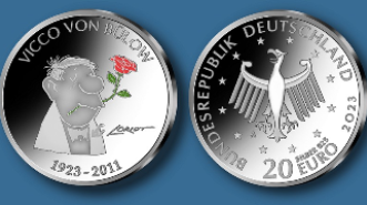  20 евро Германии к столетию художника-графика Лорио