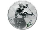 Олимпийская монета посвящена следж хоккею