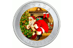 Санта-Клаус на монете призывает хранить молчание <br> (50 центов)