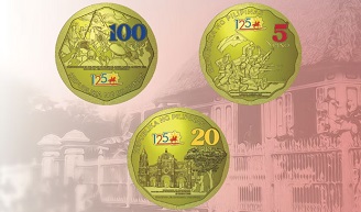 Филиппины отметили 125-летний юбилей независимости набором из трёх монет