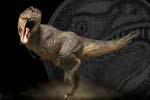 Тираннозавр Рекс показан в серебре