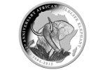 «Слон» - монета-пазл массой 1 кг серебра