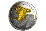 Позолоченная змея – на серебряной монете Камеруна