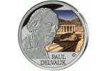 Картина Поля Дельво на серебряной монете (10 евро)