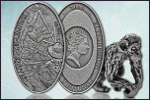 В Швейцарии выпустили первую в мире монету со скульптурой обезьяны