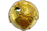 Монета «Золотой бриллиантовый глобус 3D» предназначена быть дорогим подарком